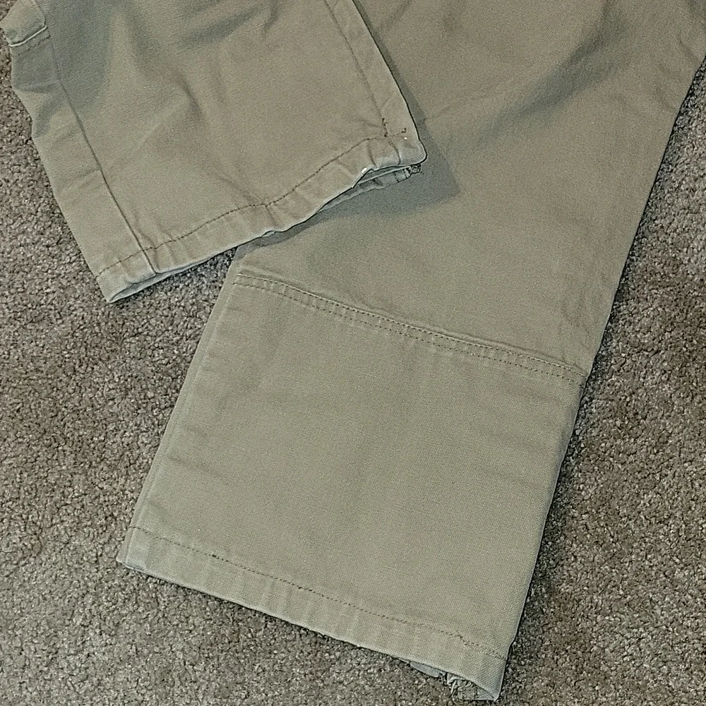 COLOMBIA OUTDOOR JEANS ZIPPER BOTTOMS ADJUSTABLE WAIST DOUBLE KNEE STYLE 34